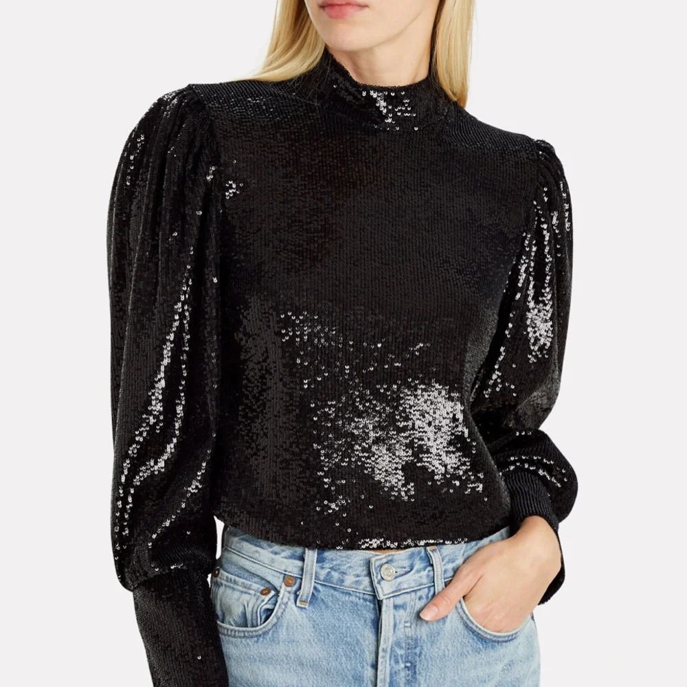 A.L.C. Margaret sequin top